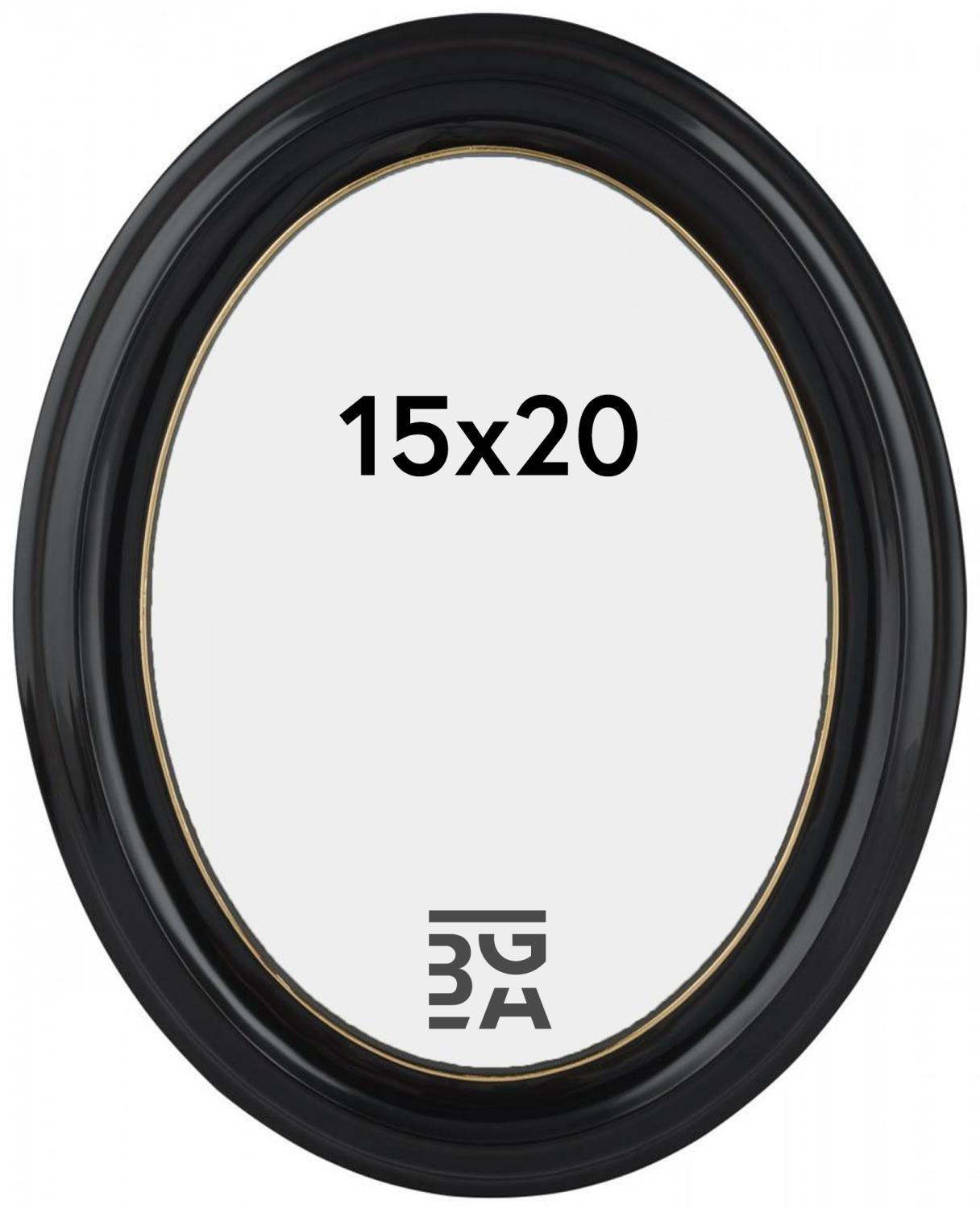 Product Image for Eiri Mozart Oval Schwarz 15x20 cm