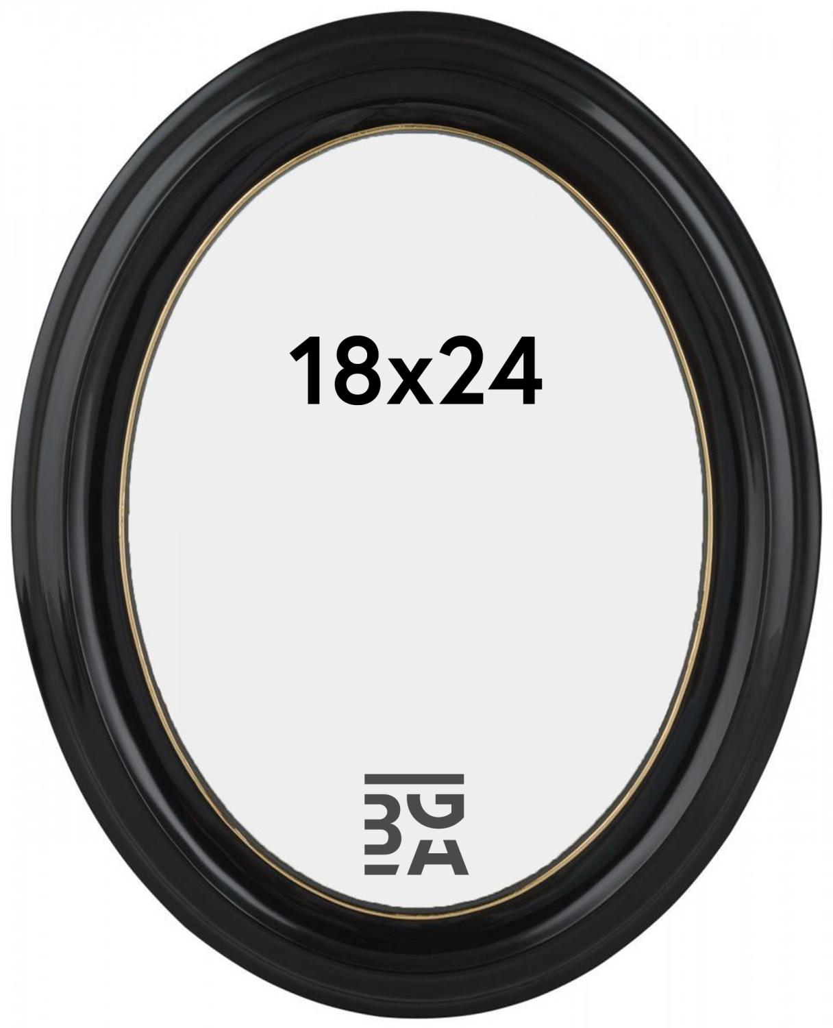 Product Image for Eiri Mozart Oval Schwarz 18x24 cm