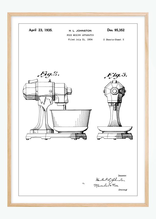 Patentzeichnung - Mixer II Poster