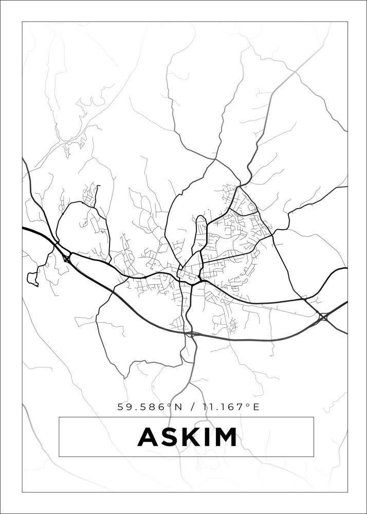 Map - Askim - White