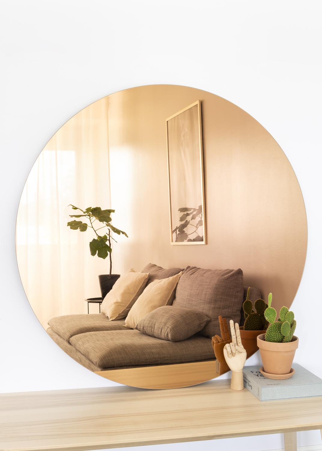 Product Image for KAILA Runder Spiegel Rose Gold 110 cm Ø