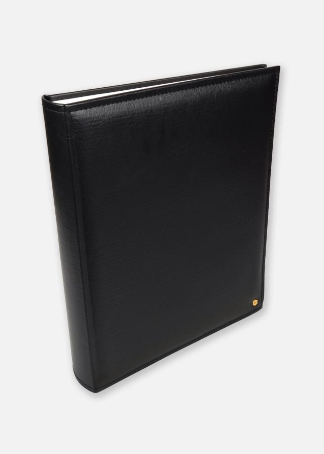 Henzo Lonzo Album - Schwarz - 30x36 cm (80 weiße Seiten / 40 Blatt)