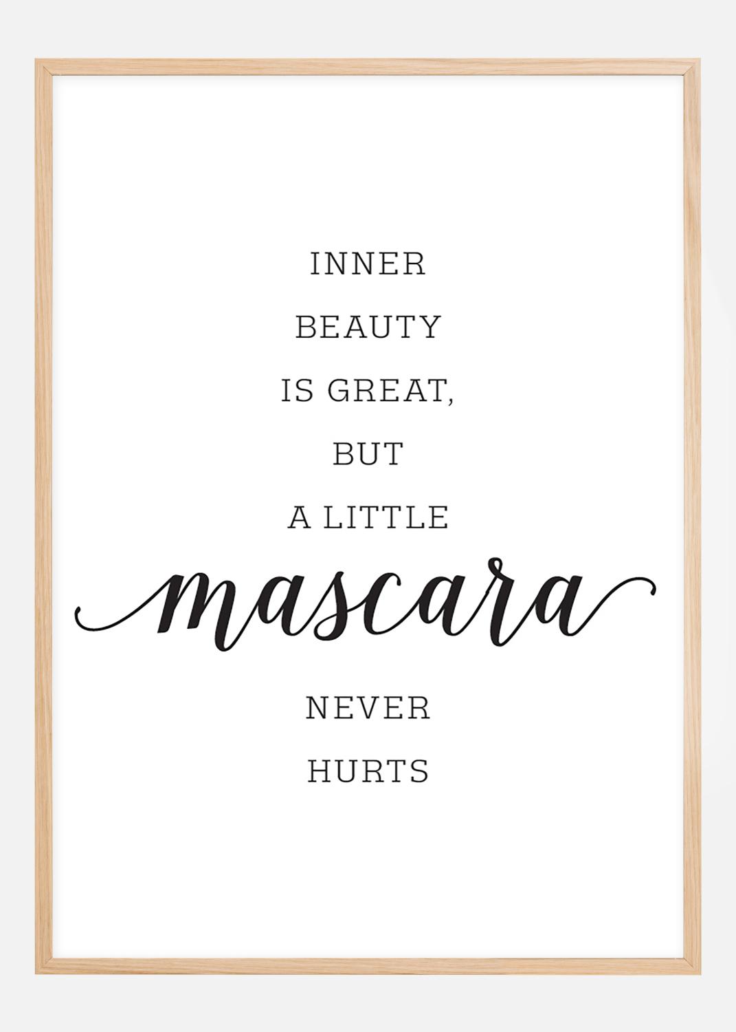 Product Image for Inner beauty is great, but a little mascara never hurts Poster (21x29.7 cm (A4))