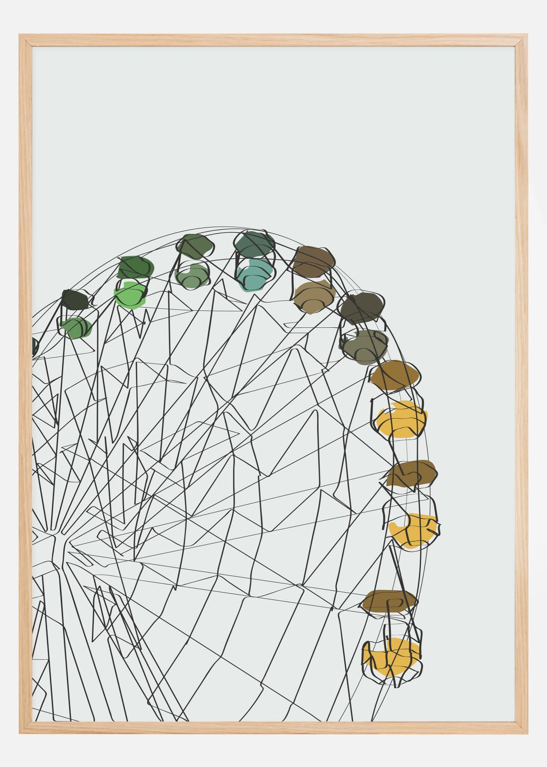 Product Image for Ferris Wheel Poster (21x29.7 cm (A4))