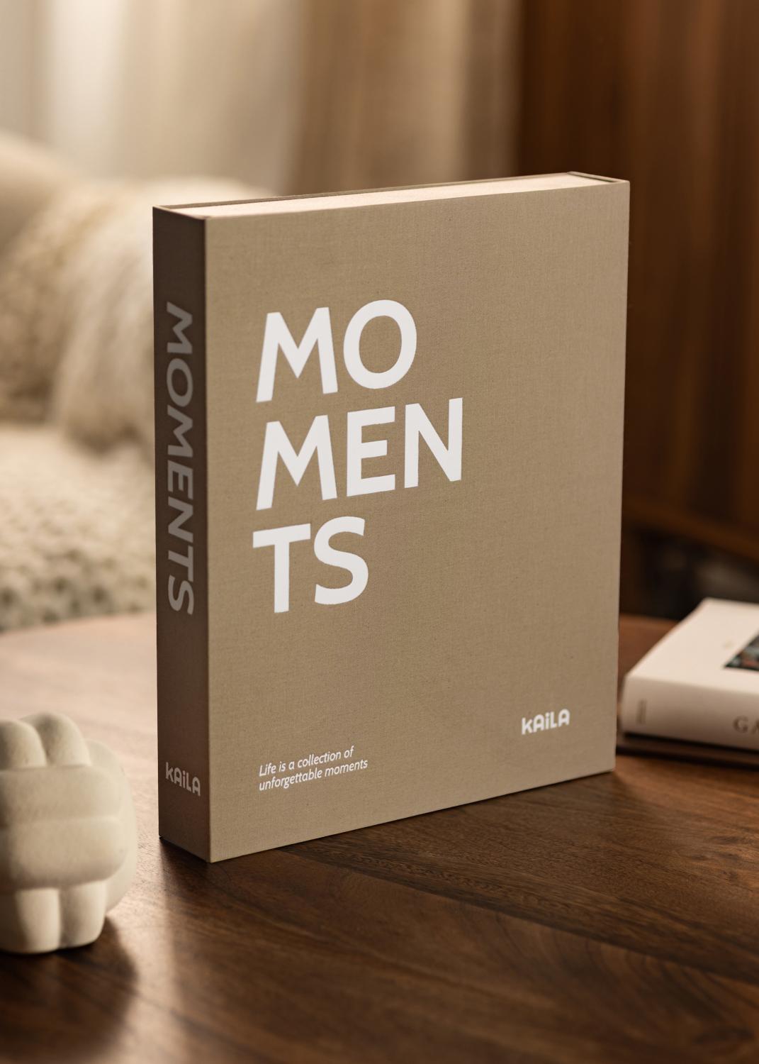 Product Image for KAILA MOMENTS Grey - Coffee Table Photo Album (60 Schwarze Seiten)