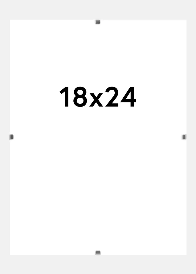 Clip-Rahmen Matt Antireflexglas 18x24 cm