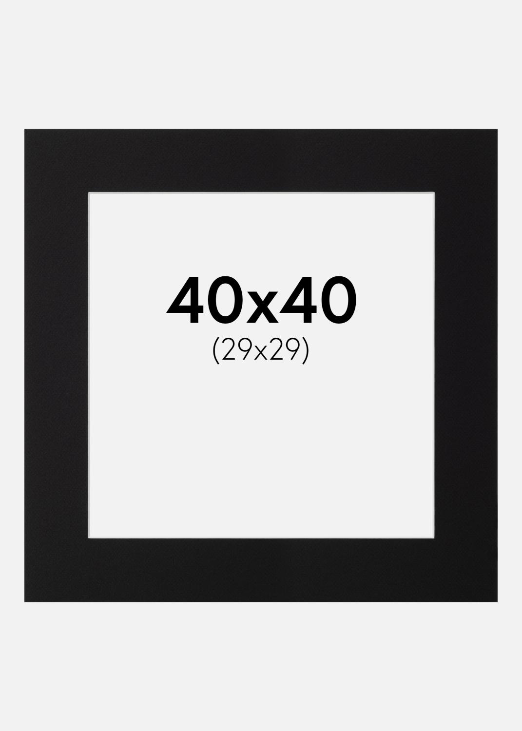 Product Image for Passepartout Canson Schwarz (weißer Kern) 40x40 cm (29x29)
