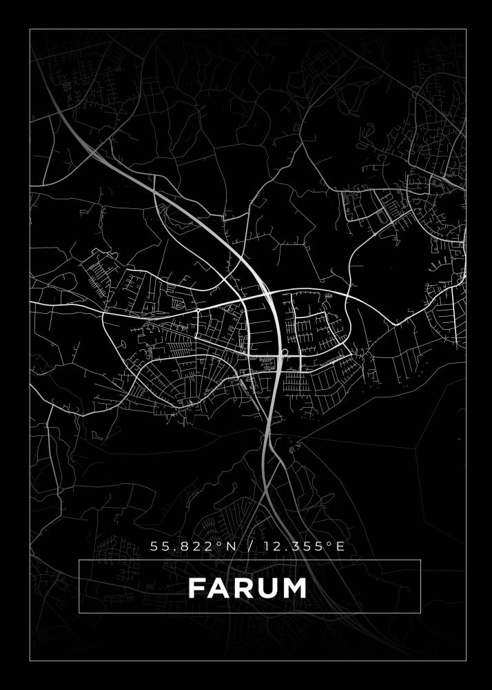 Map - Farum - Black