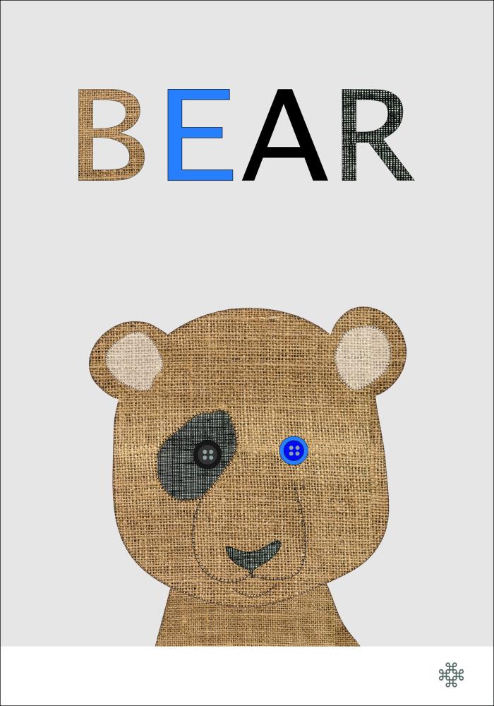 Fabric bear Poster