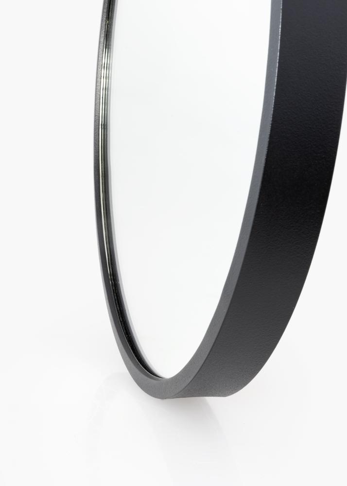 KAILA Round Mirror - Edge Black 110 cm Ø