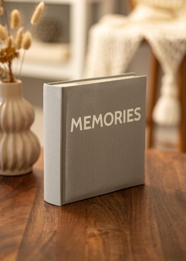 Memories Linen Fotoalbum Dunkelgrau - 200 Fotos Format 10x15 cm