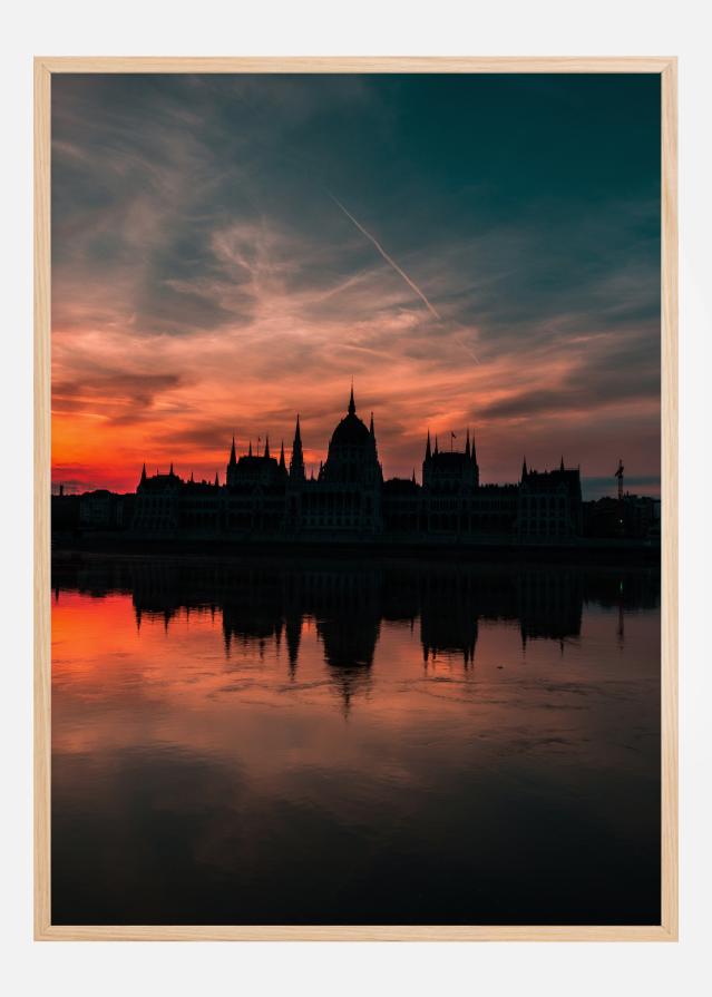 Sundown Over City Poster