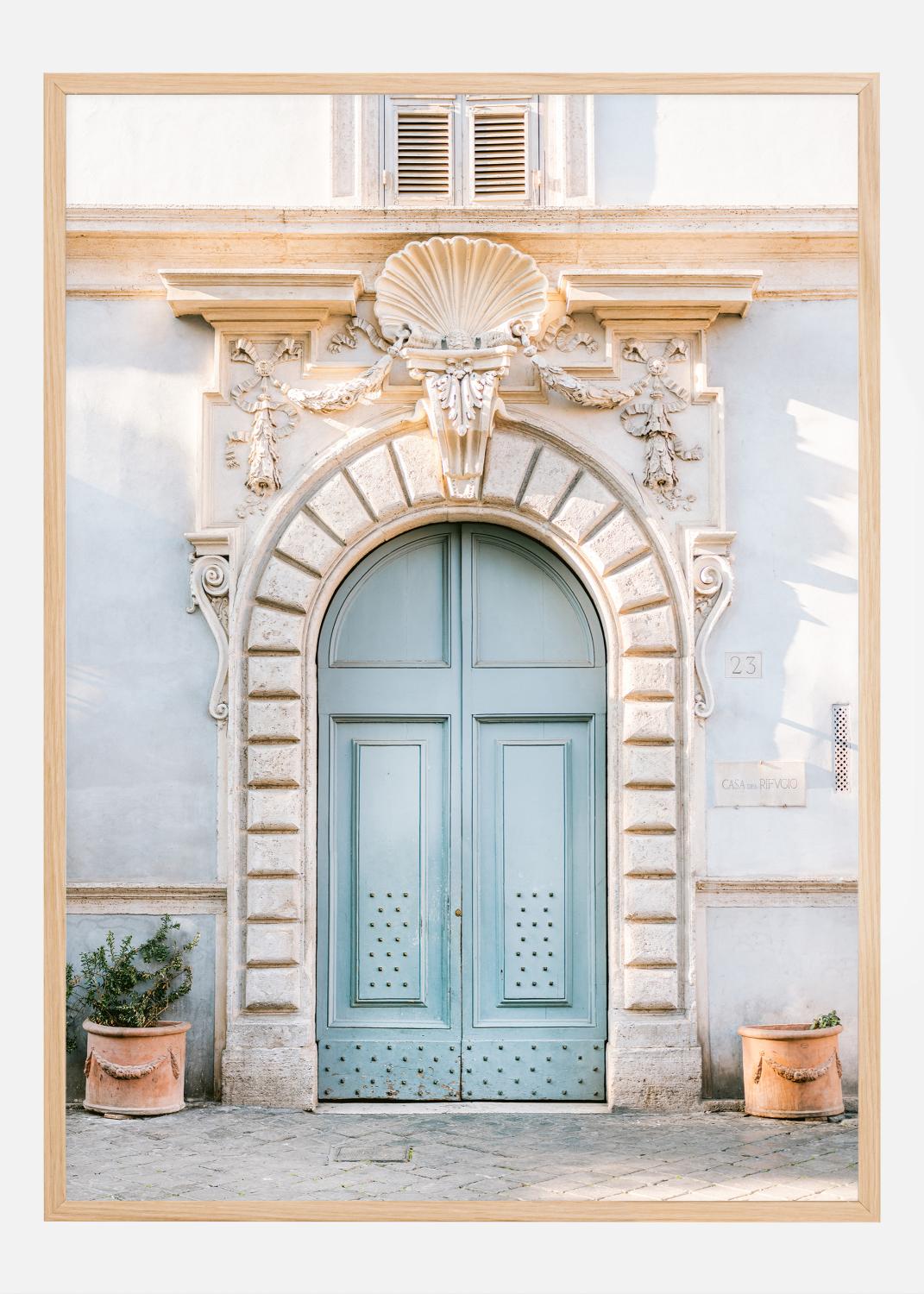 Product Image for Blue Rome Door Poster (21x29.7 cm (A4))