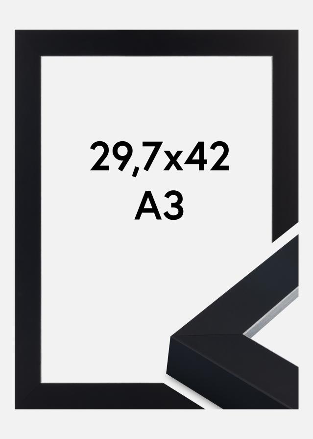 Rahmen Sussex Acrylglas Schwarz/Silber 29.7x42 cm (A3)