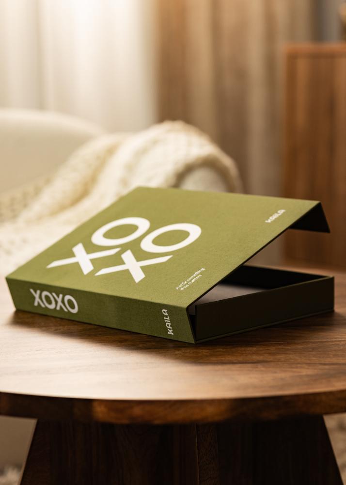 KAILA XOXO Olive - Coffee Table Photo Album (60 Schwarze Seiten)