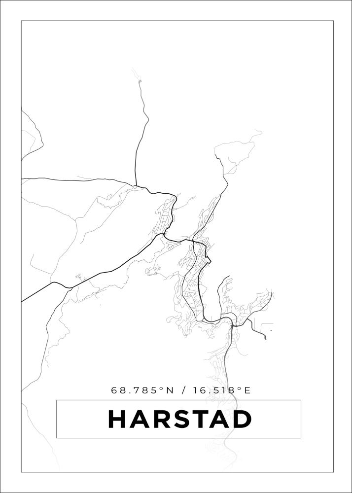 Map - Harstad - White