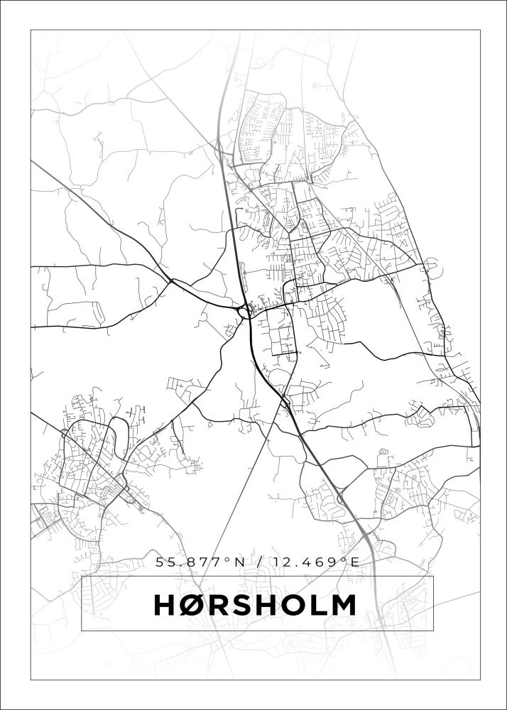 Map - Hørsholm - White