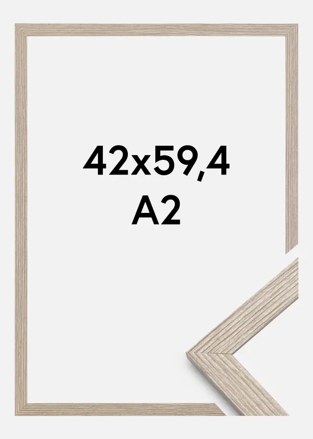 Rahmen Stilren Acrylglas Greige Oak 42x59,4 cm (A2)