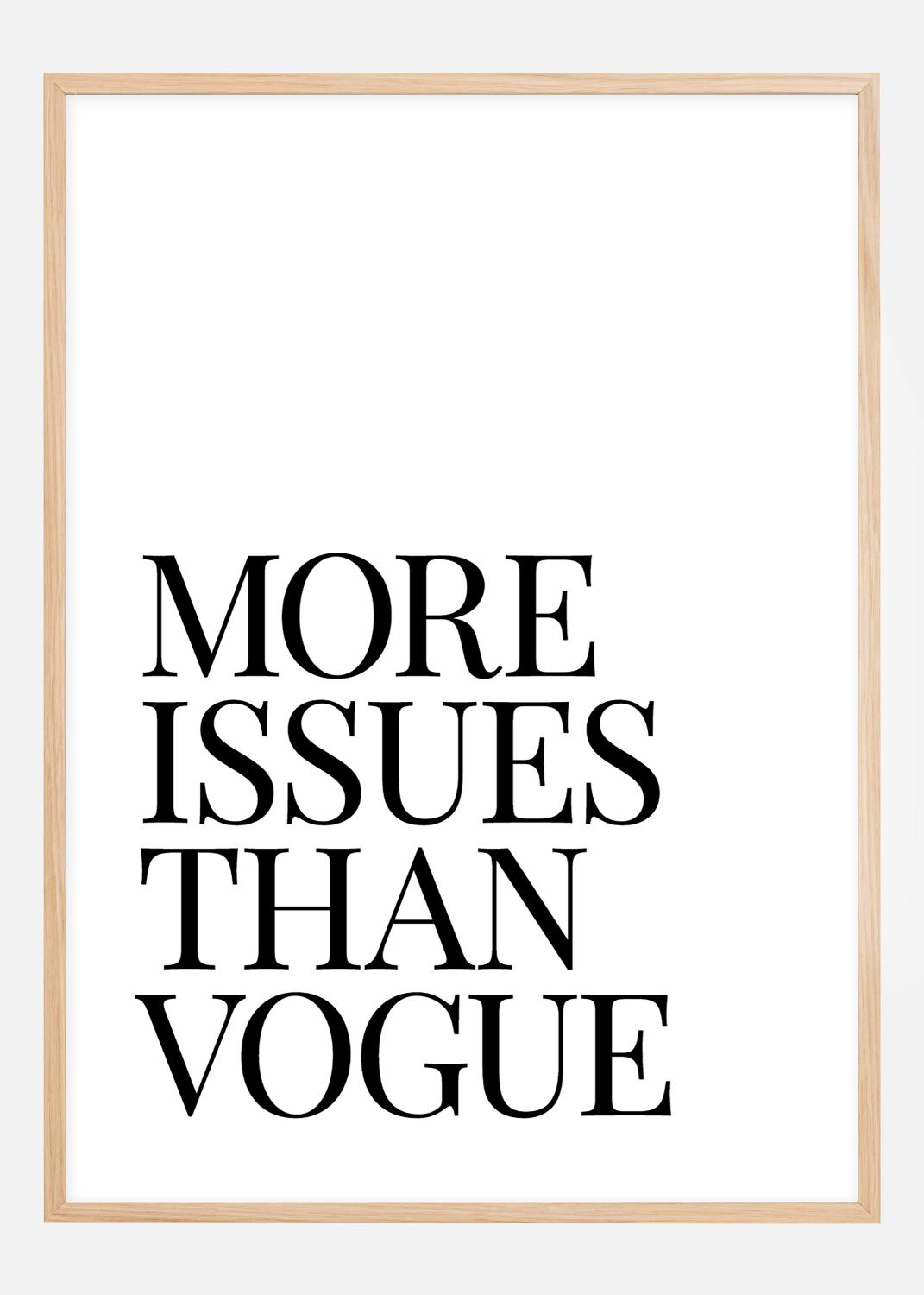 Product Image for More Issues Than Vogue Poster (21x29.7 cm (A4))