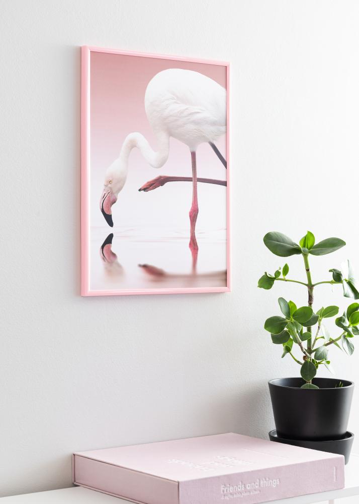 Rahmen New Lifestyle Rosa 30x40 cm - Passepartout Weiß 20x30 cm