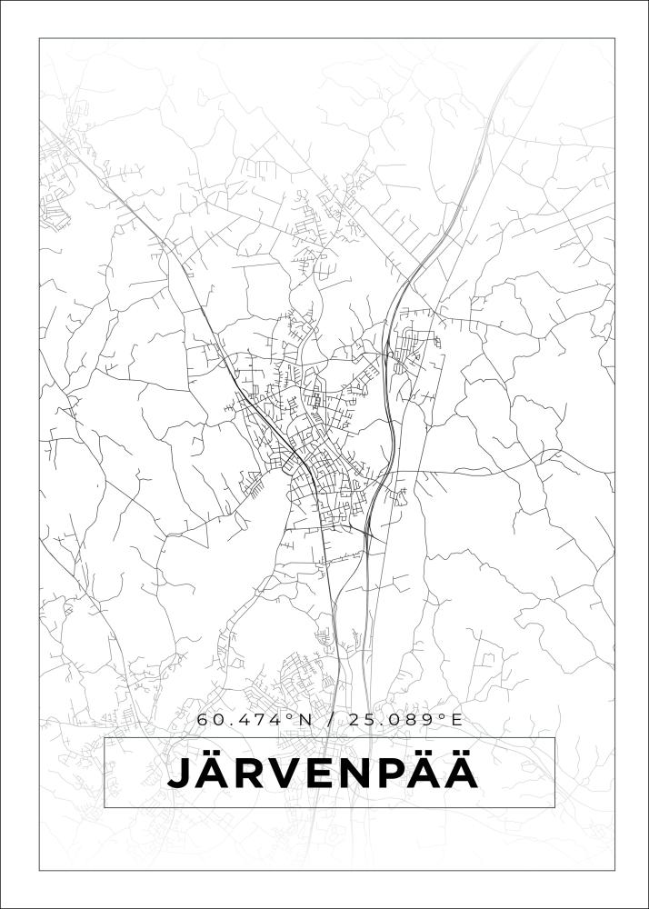 Map - Järvenpää - White