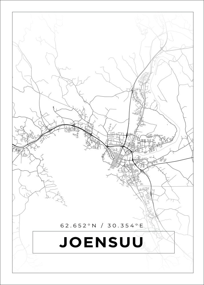 Map - Joensuu - White