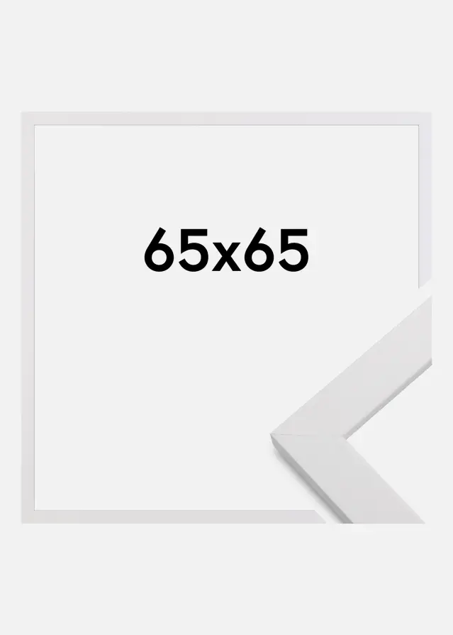 Rahmen White Wood 65x65 cm