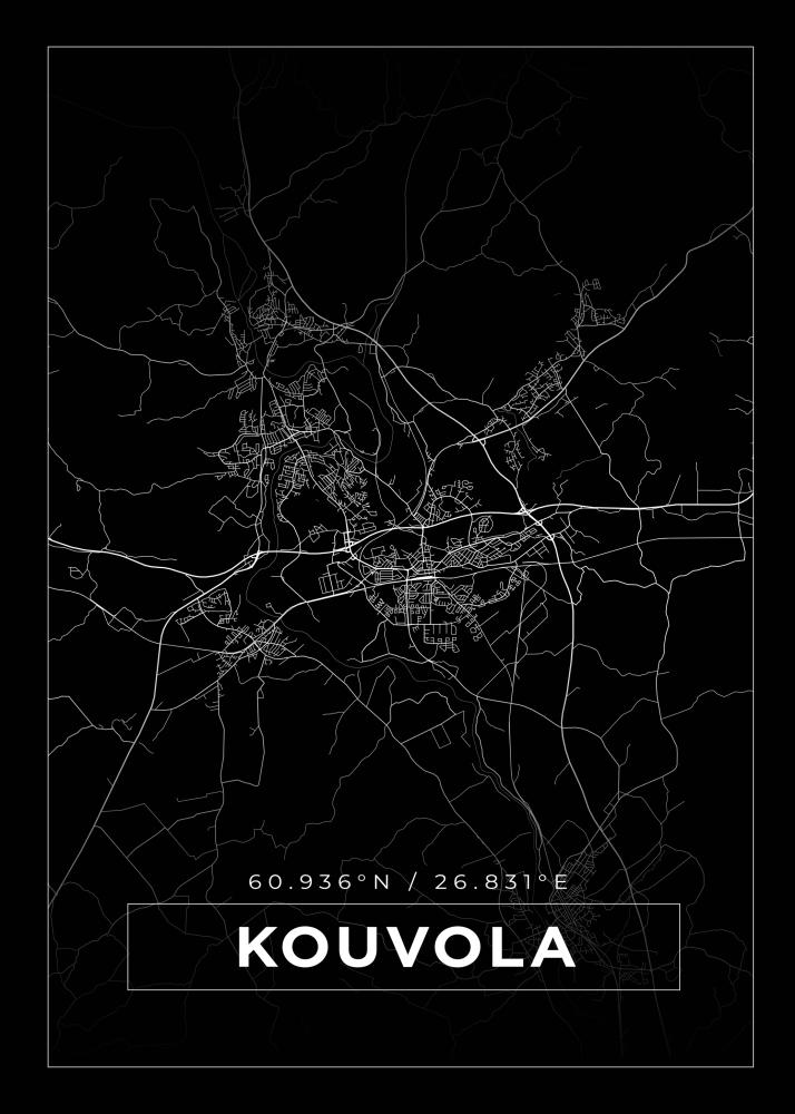 Map - Kouvola - Black