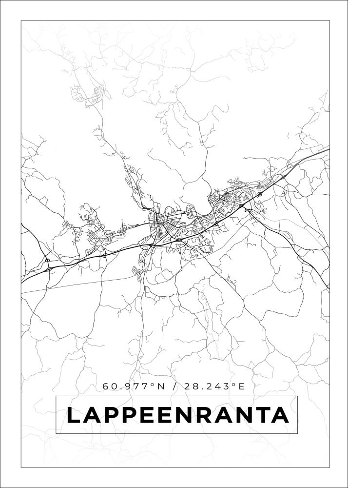 Map - Lappeenranta - White