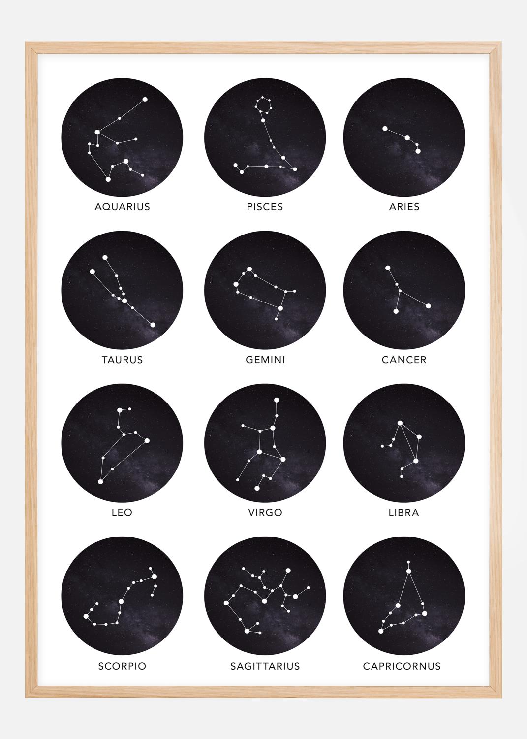 Product Image for Zodiac Signs Poster (21x29.7 cm (A4))
