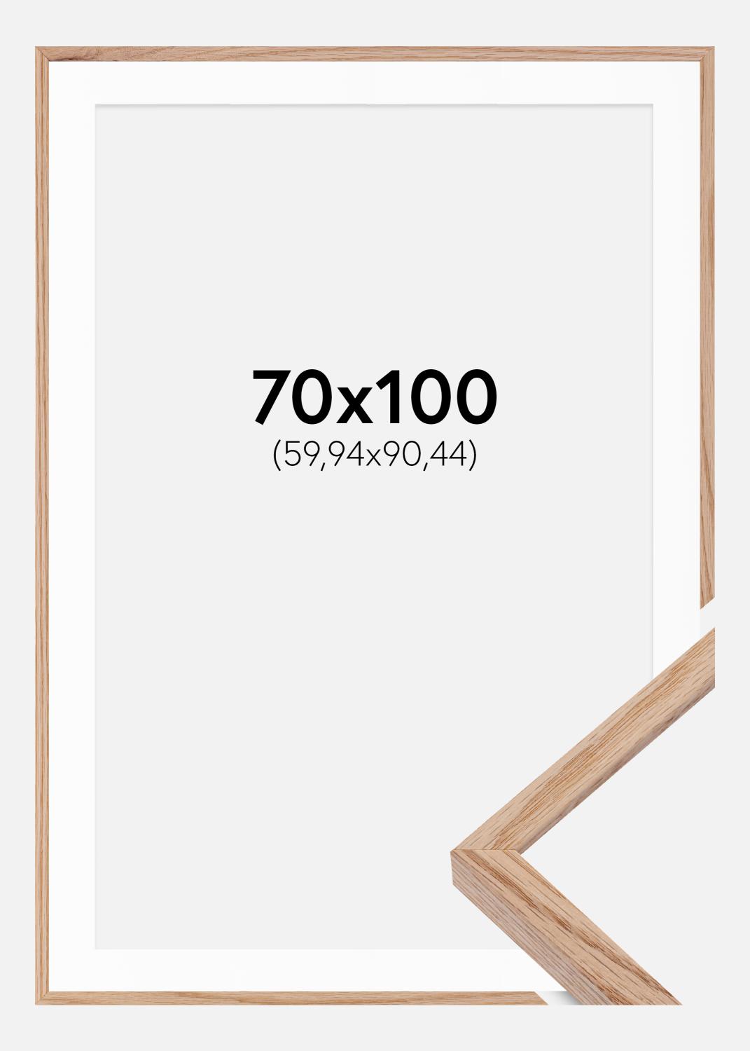 Product Image for Rahmen E-Line Wide Eiche 70x100 cm - Passepartout Weiß 24x36 inches