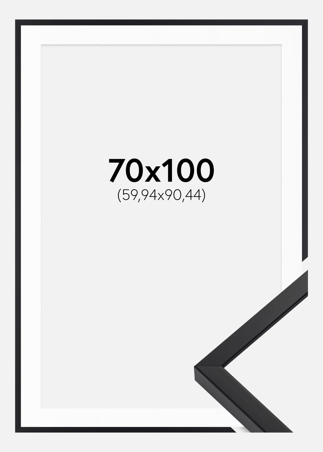 Product Image for Rahmen E-Line Wide Schwarz 70x100 cm - Passepartout Weiß 24x36 inches