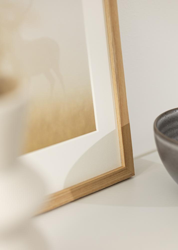 Rahmen Eiche Massiv Acrylglas 21x29,7 cm (A4)