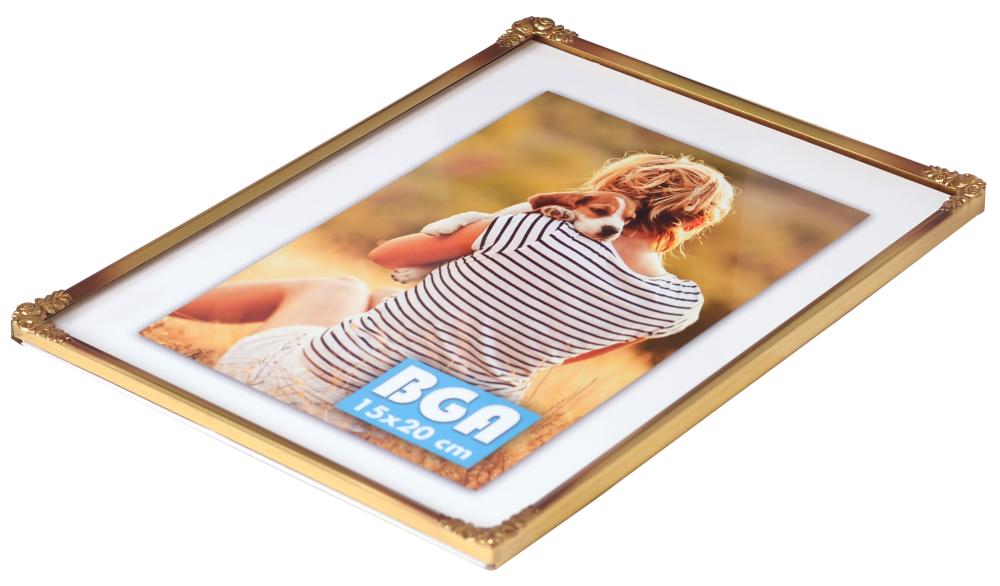 Rahmen Rosen Metall Gold 20x30 cm