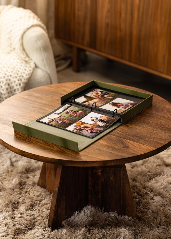 KAILA XOXO Olive - Coffee Table Photo Album (60 Schwarze Seiten)