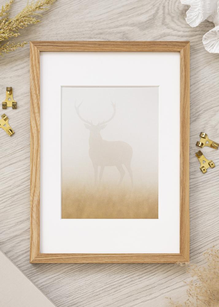 Rahmen Eiche Massiv Acrylglas 21x29,7 cm (A4)