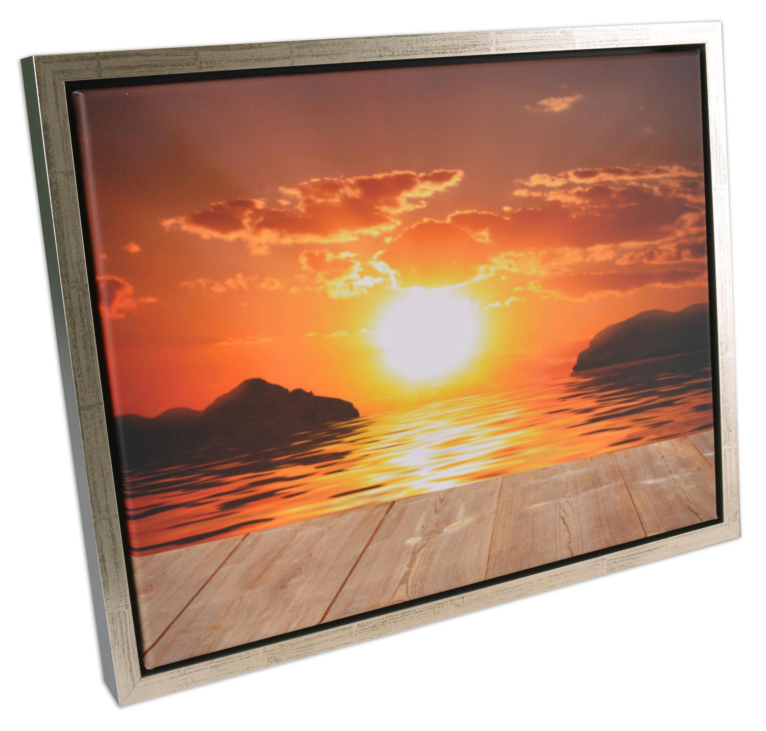 Product Image for Kungsgården Canvas-Rahmen Dunkelgrau/Silber - Größe nach Wunsch (Bilderrahmen für Leinwand)