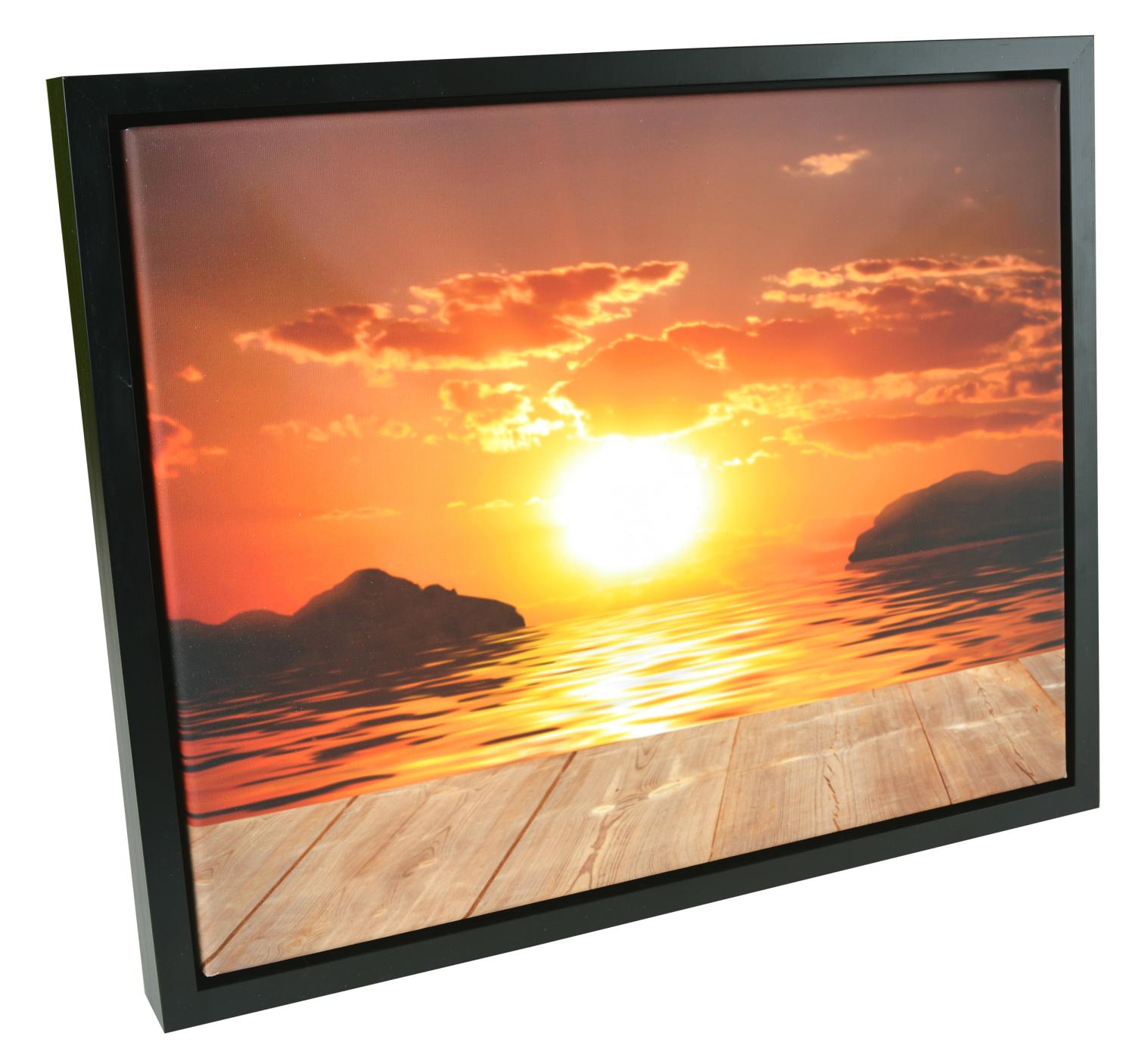 Product Image for Kungsgården Canvas-Rahmen Schwarz - Größe nach Wunsch (Bilderrahmen für Leinwand)