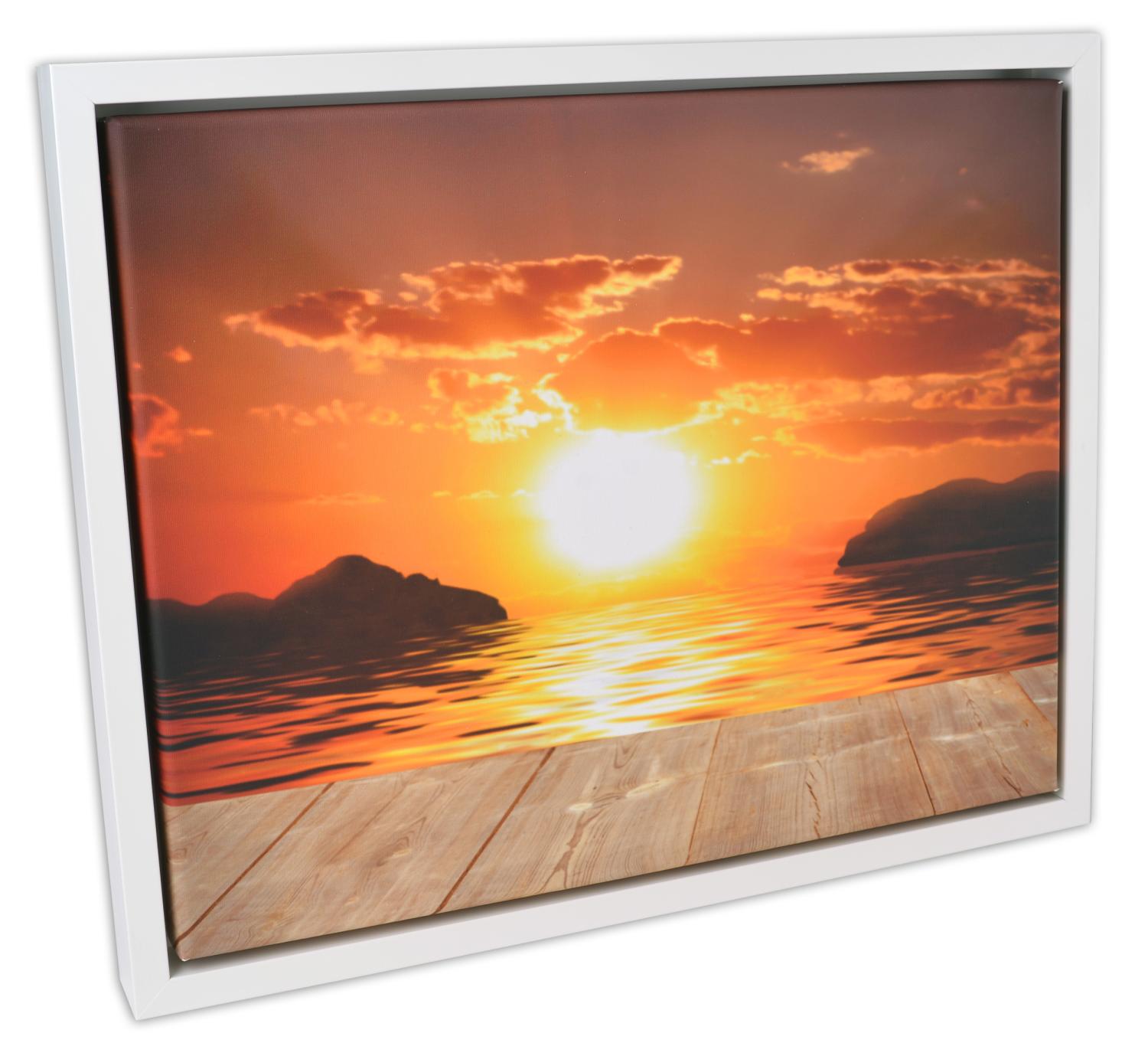 Product Image for Kungsgården Canvas-Rahmen Weiß - Größe nach Wunsch (Bilderrahmen für Leinwand)