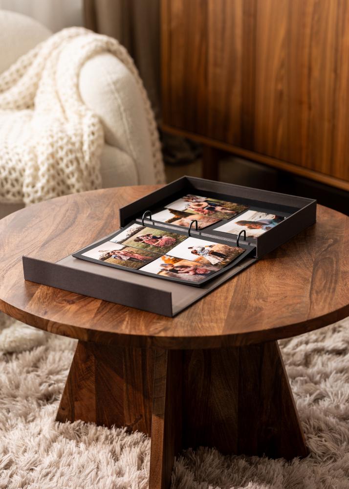 KAILA JOURNEY Black - Coffee Table Photo Album (60 Schwarze Seiten)