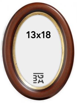Molly Oval Braun 13x18 cm