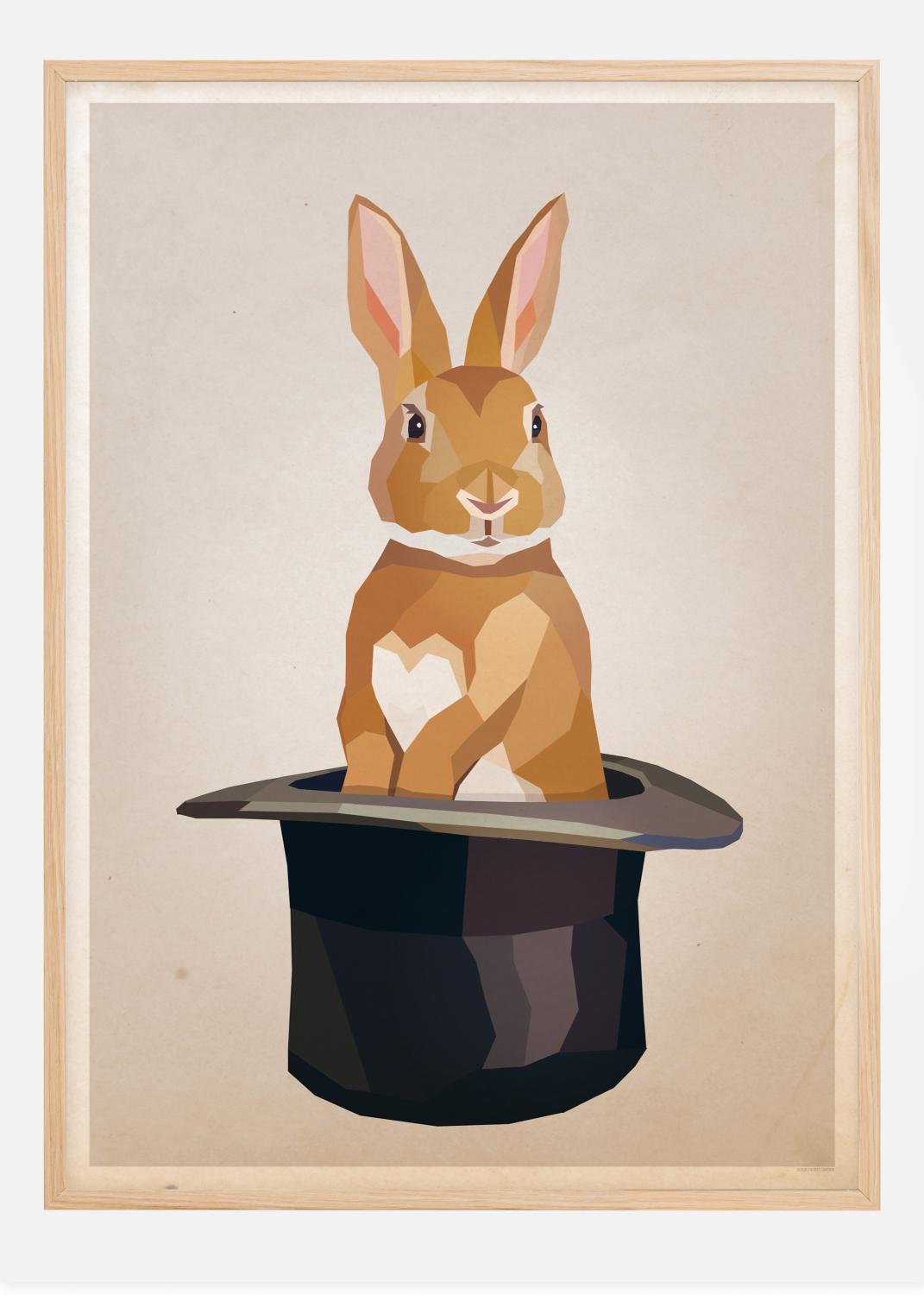 Product Image for Rabbit in hat Poster (21x29.7 cm (A4))