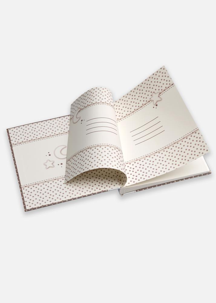 Stars & Moon Album - 28x30,5 cm (50 weiße Seiten / 25 Blatt)