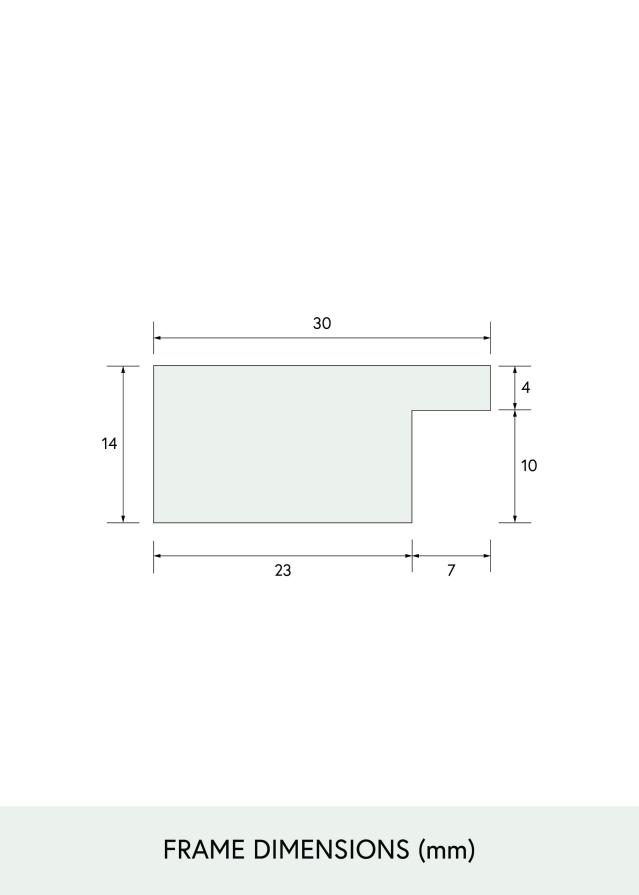 BGA Select Wide Acrylglas Schwarz 30x40 cm