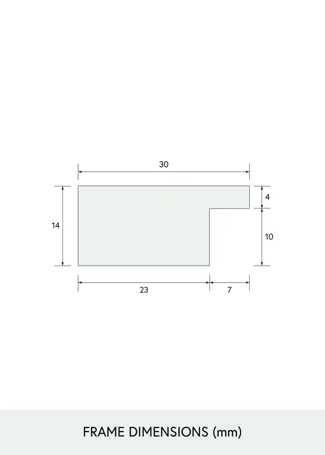 BGA Select Wide Acrylglas Schwarz 30x40 cm