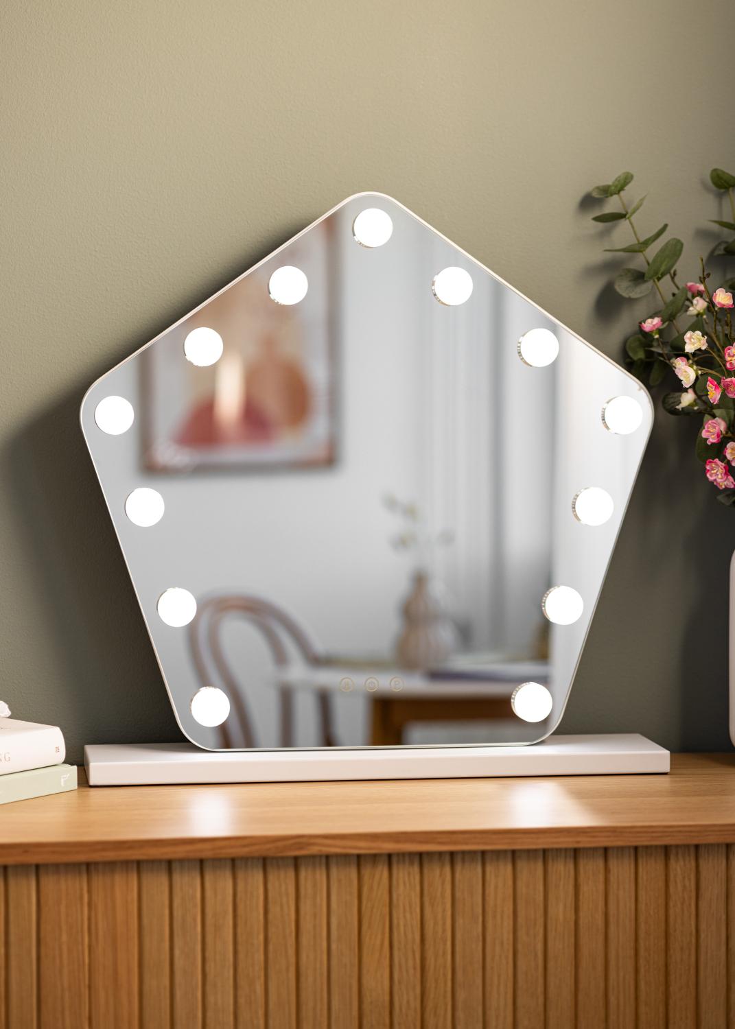 Product Image for KAILA Kosmetikspiegel Hollywood Star 12 50x52 cm