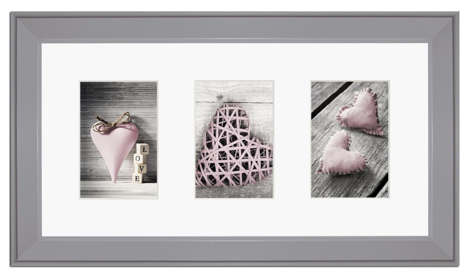 Product Image for Collage-Rahmen Malmö Grau AB - 3 Bilder (10x15 cm)