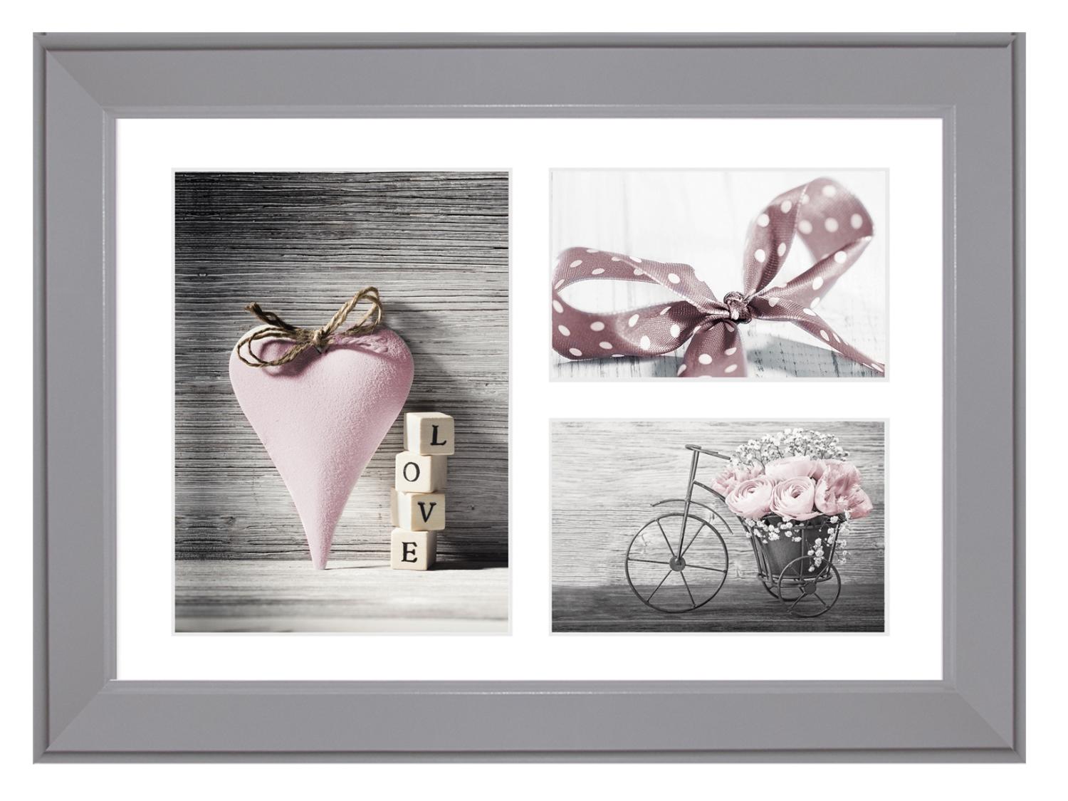 Product Image for Collage-Rahmen Malmö Grau AB - 3 Bilder