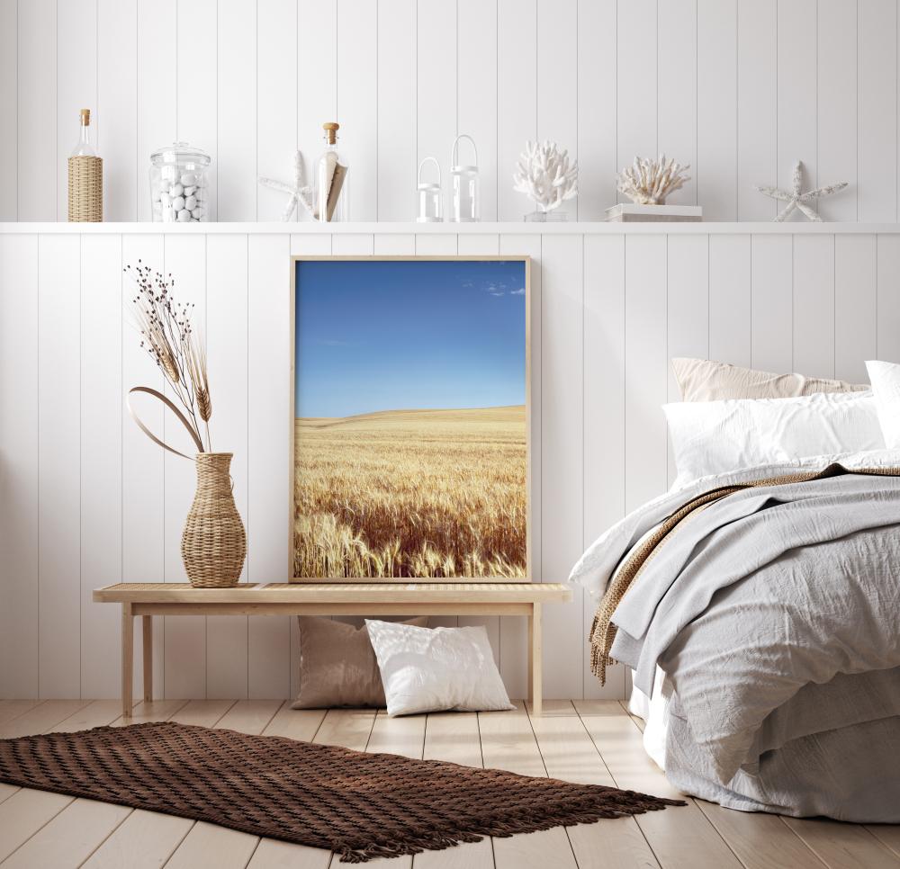 Beige Fields Poster