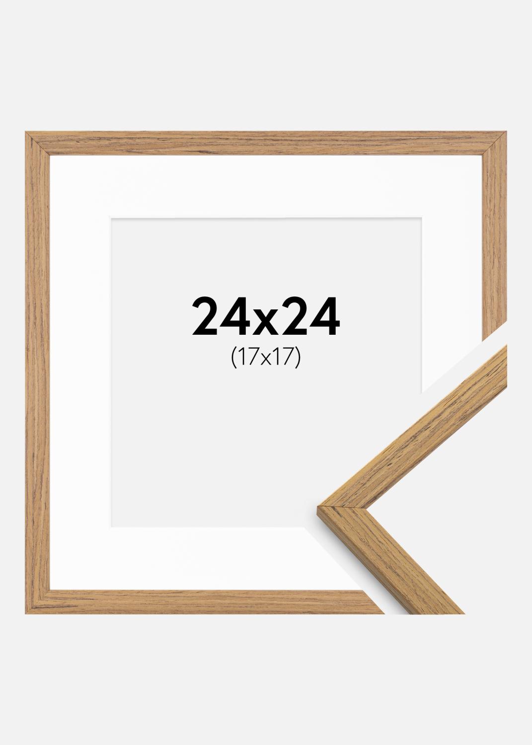 Product Image for Rahmen Edsbyn Teak 24x24 cm - Passepartout Weiß 18x18 cm